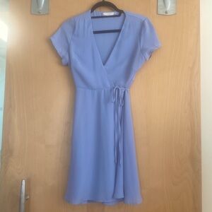 Lush Periwinkle Wrap Dress S